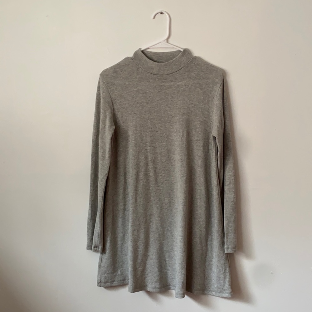 Forever21 Quarter Neck Long Sleeve Dress